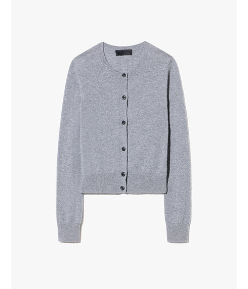 March Cashmere Cardigan - Grey Medium Melange